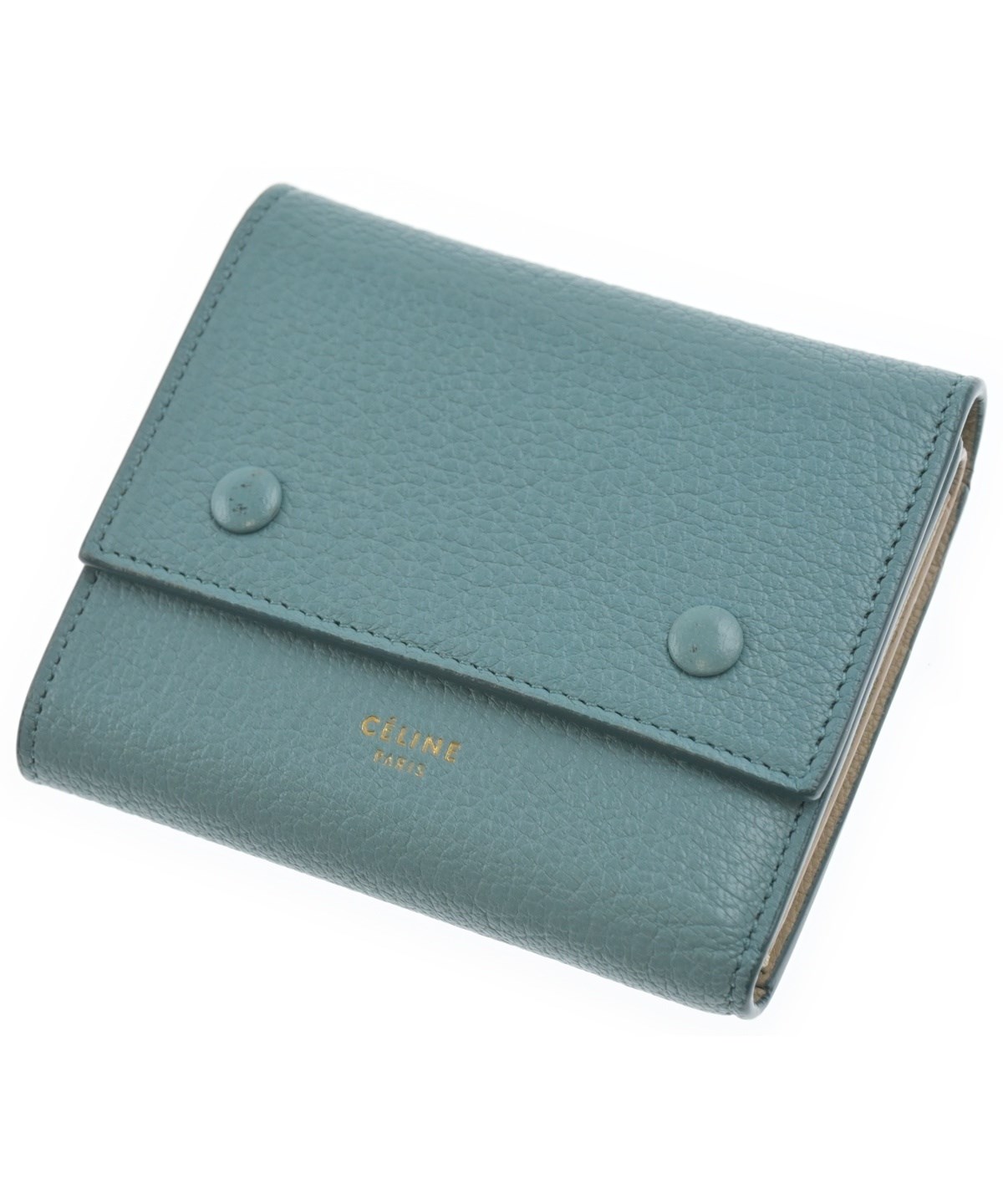 CELINE セリーヌ 財布・ケース  緑 【古着】【中古】【送料無料】 CELINE（セリーヌ）財布・コインケース 緑 サイズ:- レディース