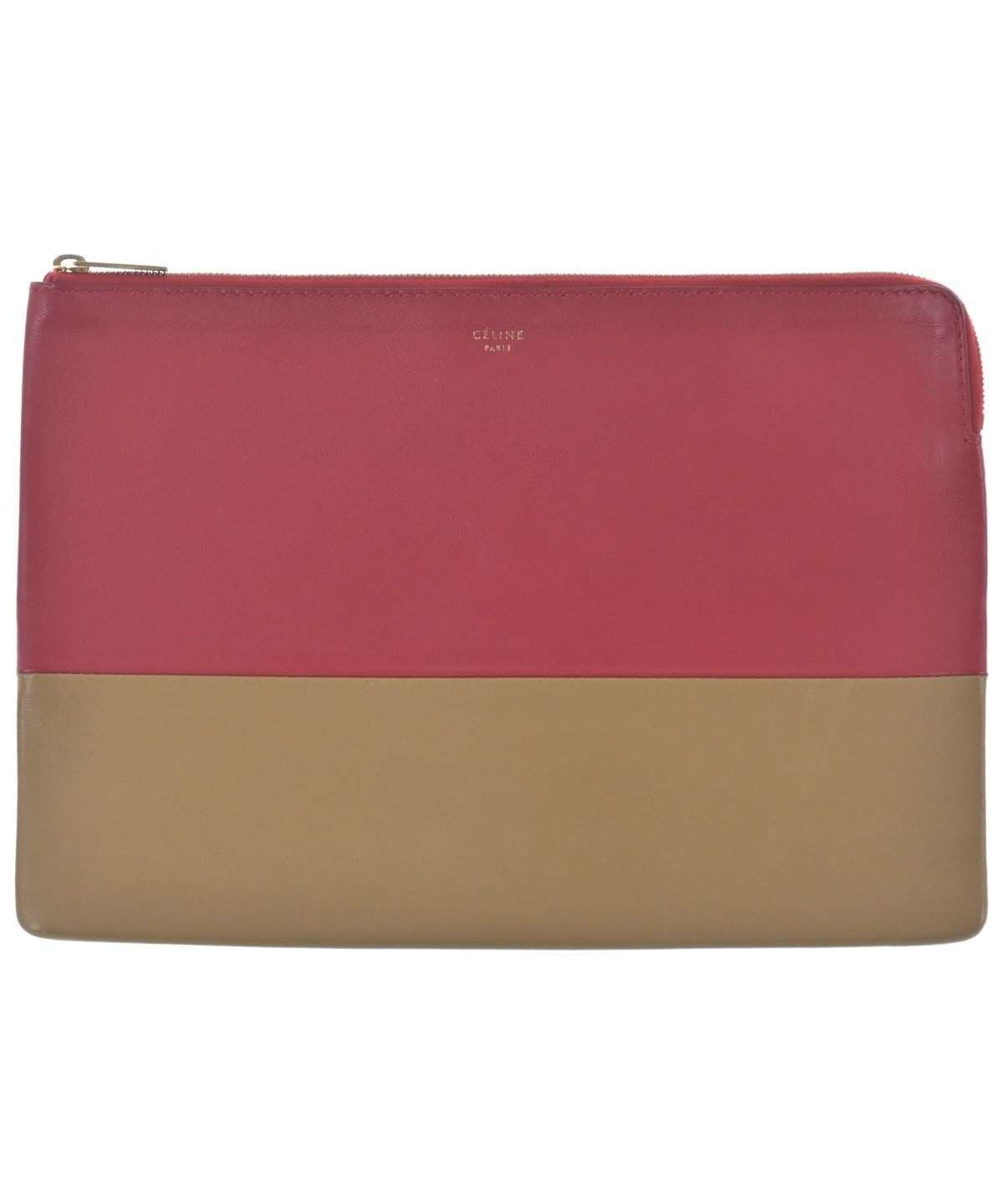 【再お値下げ中】セリーヌCELINE ヴィンテージCロゴハラコクラッチB CELINE（セリーヌ）クラッチバッグ 赤 サイズ:- レディース