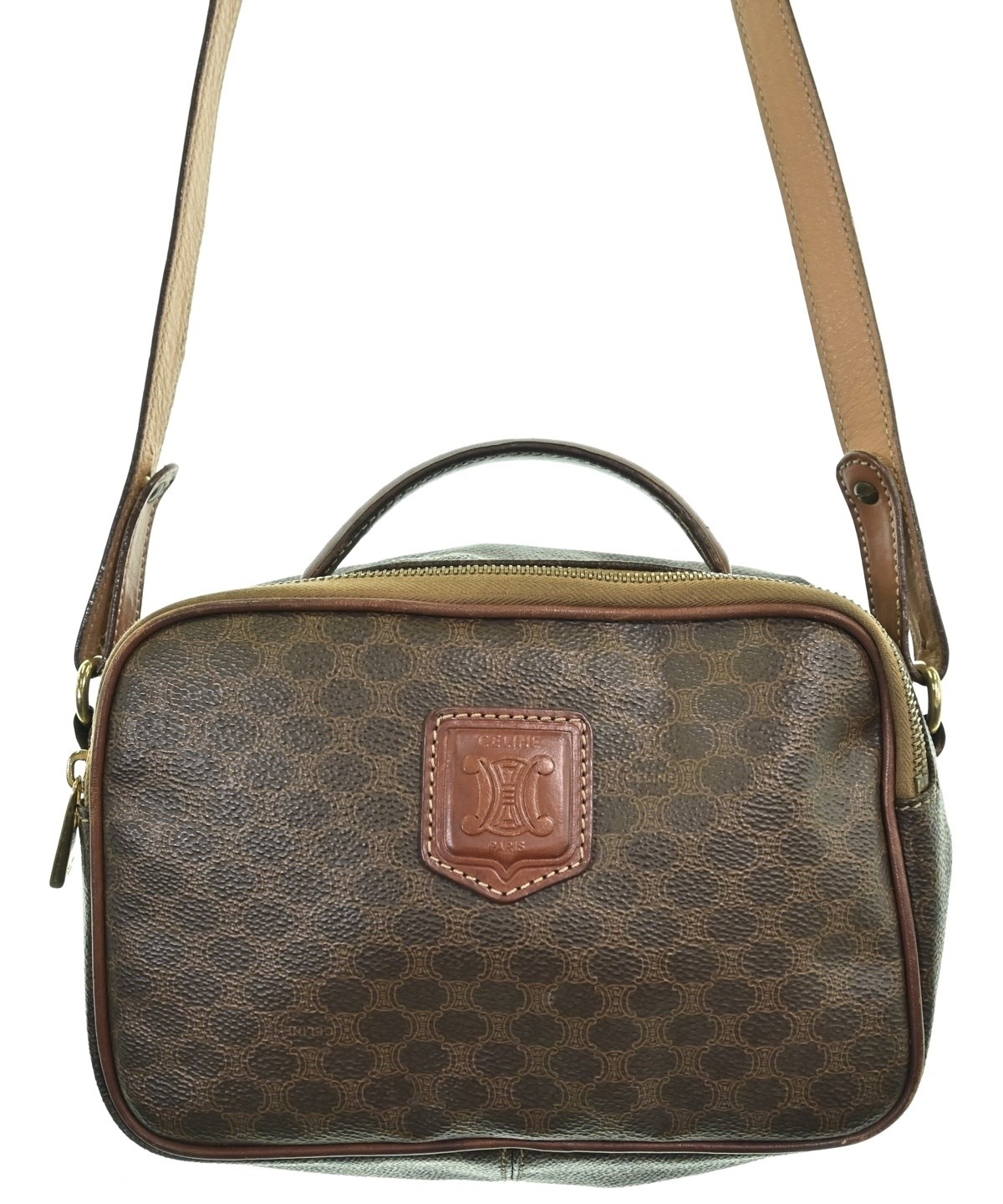 ル*ス様 CELINE ショルダーバッグ ベージュ/ブラウン CELINE（セリーヌ）ショルダーバッグ 茶 サイズ:- レディース