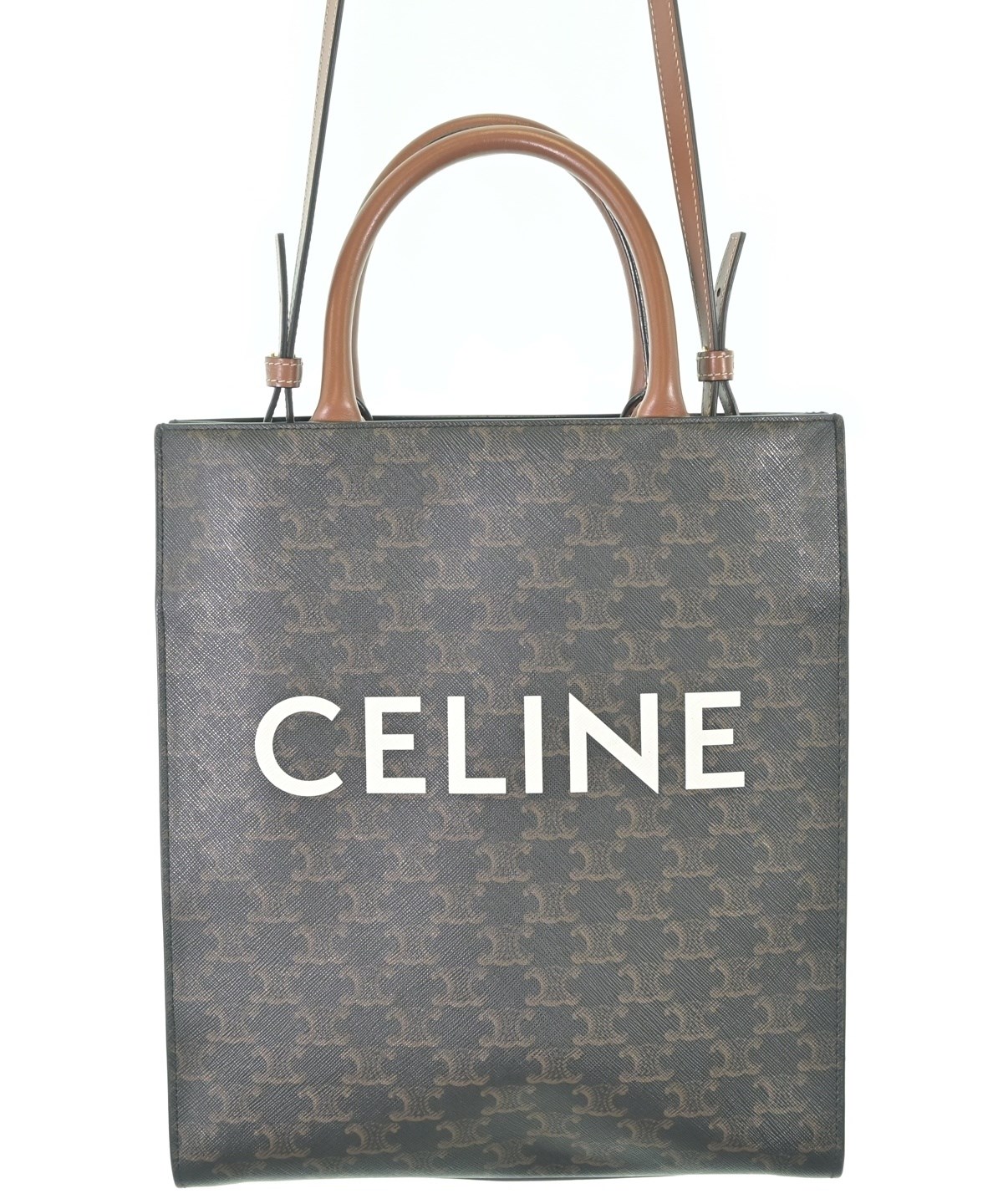 CELINE バッグ⚠️値下げ可 CELINE（セリーヌ）トートバッグ 茶 サイズ:S レディース
