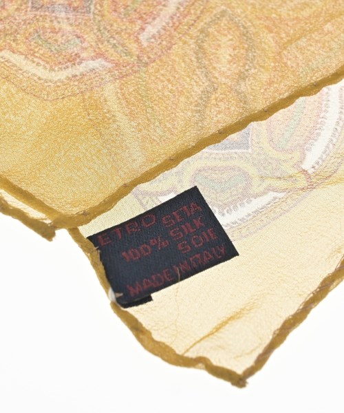 ETRO（エトロ）バンダナ・スカーフ 黄 サイズ:- レディース/2200619948610