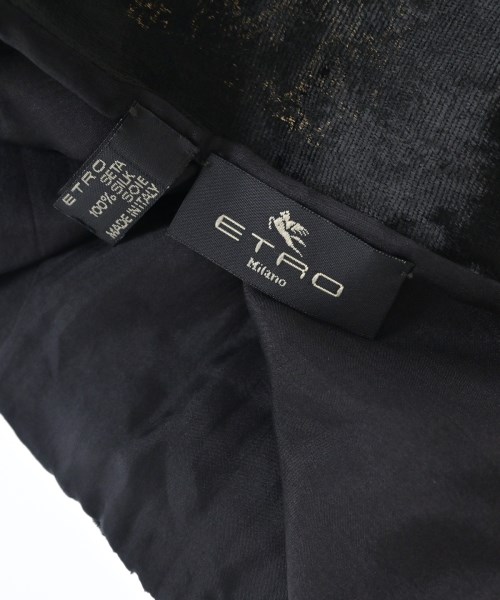 ETRO（エトロ）ストール 黒 サイズ:- レディース/2200713004069