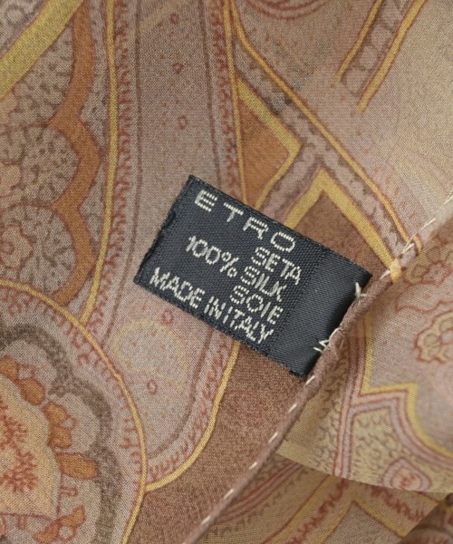 ETRO（エトロ）バンダナ・スカーフ ベージュ サイズ:- レディース/2200714407241