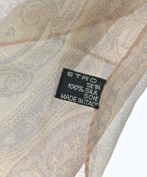 ETRO（エトロ）バンダナ・スカーフ ベージュ サイズ:- レディース/2200714407258