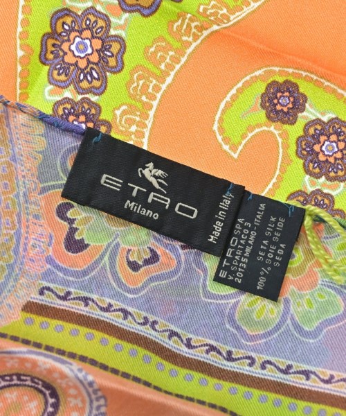 ETRO（エトロ）バンダナ・スカーフ オレンジ サイズ:- レディース/2200714407265