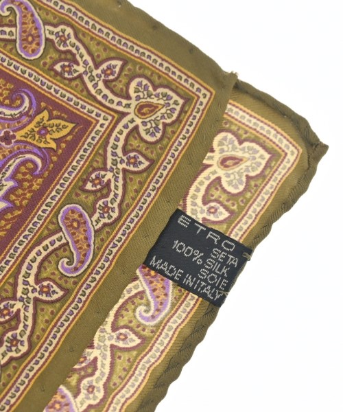 ETRO（エトロ）バンダナ・スカーフ カーキ サイズ:- レディース/2200715493151