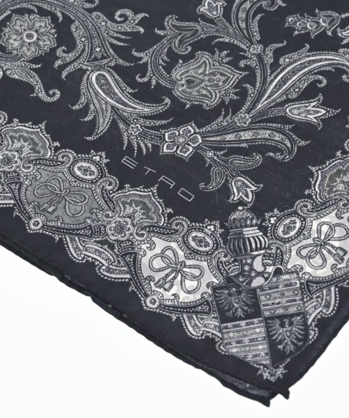 ETRO（エトロ）バンダナ・スカーフ 黒 サイズ:- レディース/2200663830145