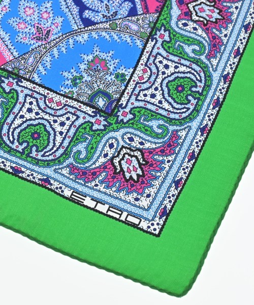ETRO（エトロ）バンダナ・スカーフ 緑 サイズ:- レディース/2200663830206