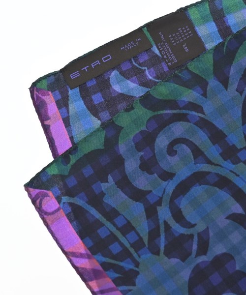 ETRO（エトロ）バンダナ・スカーフ 紺 サイズ:- レディース/2200663830237