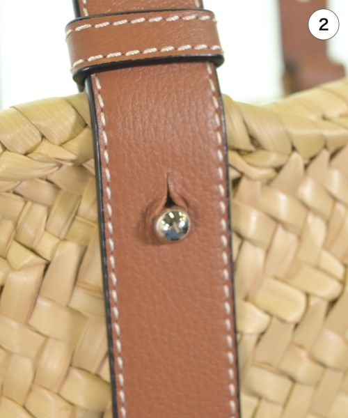 LOEWE（ロエベ）かごバッグ ベージュ サイズ:- レディース/2200638760019