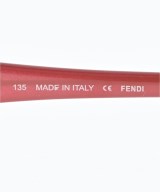 FENDI（フェンディ）メガネ 赤 サイズ:- レディース/2200600480037
