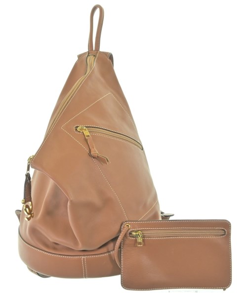 LOEWE(ロエベ)バックパック・リュック 茶 サイズ:-/2200659907011