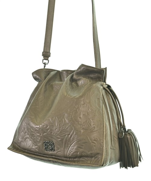 LOEWE（ロエベ）ショルダーバッグ 茶 サイズ:22 レディース/2200719902949