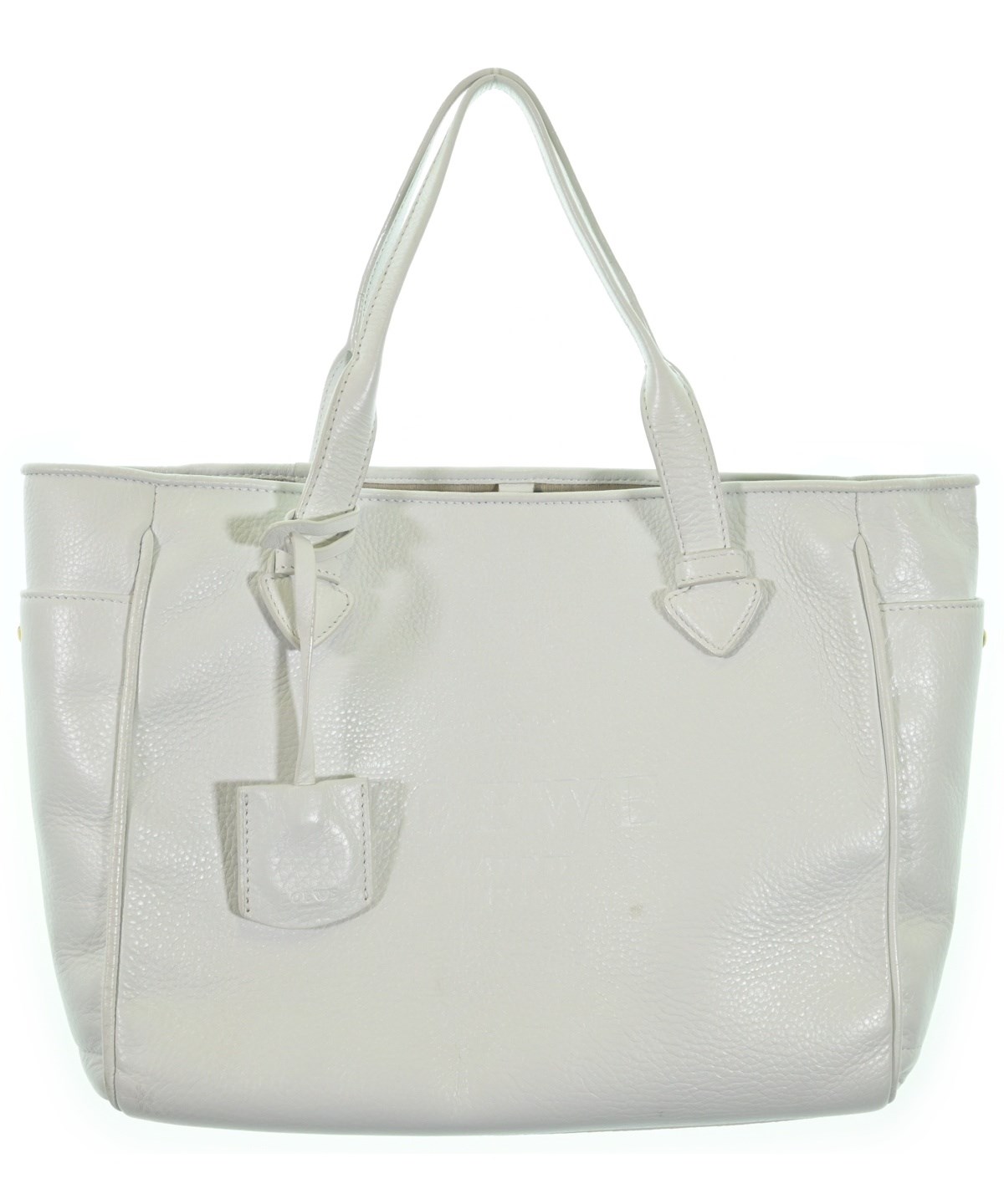 LOEWE ホワイトレザートートバッグ LOEWE（ロエベ）トートバッグ 白 サイズ:- レディース/2200680008015