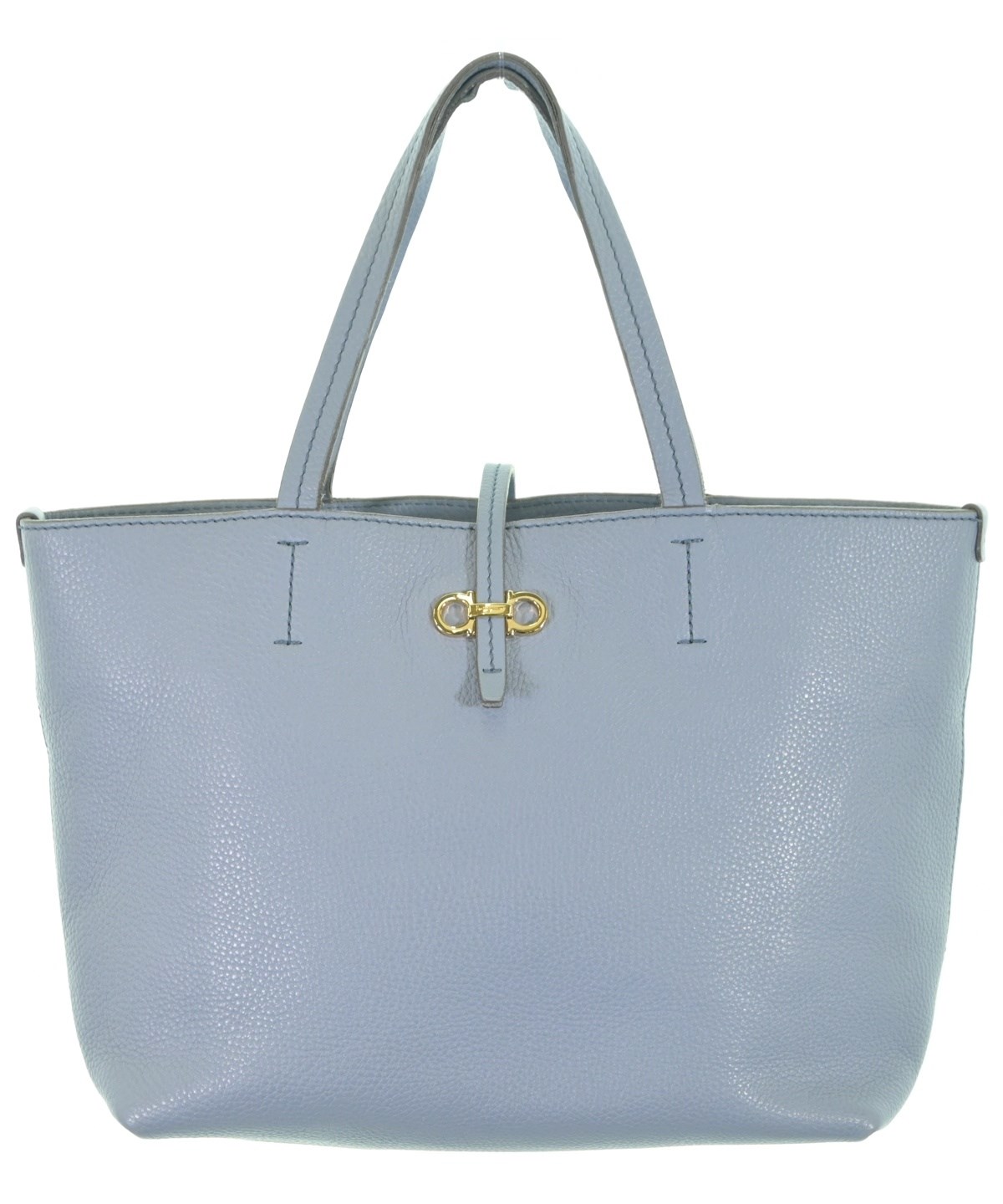 Salvatore Ferragamo トートバッグ ホワイト/ブルー Salvatore Ferragamo（サルバトーレフェラガモ）トートバッグ 青