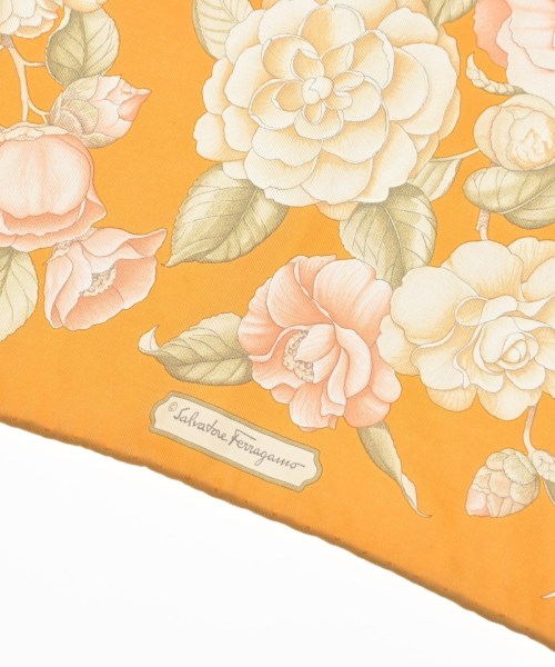 Salvatore Ferragamo（サルバトーレフェラガモ）バンダナ・スカーフ 黄 サイズ:- レディース/2200627681059