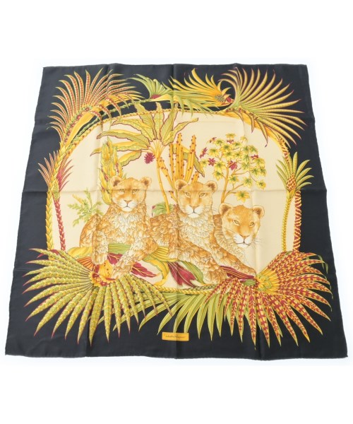 Salvatore Ferragamo(サルバトーレフェラガモ)バンダナ・スカーフ 黒 サイズ:-/2200639139128