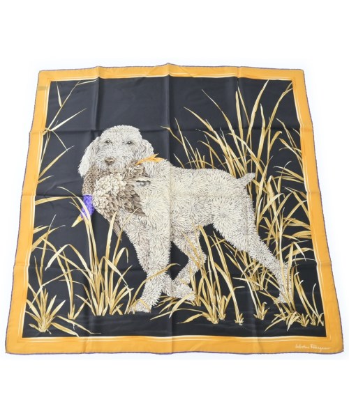 Salvatore Ferragamo(サルバトーレフェラガモ)バンダナ・スカーフ 黒 サイズ:-/2200639139142