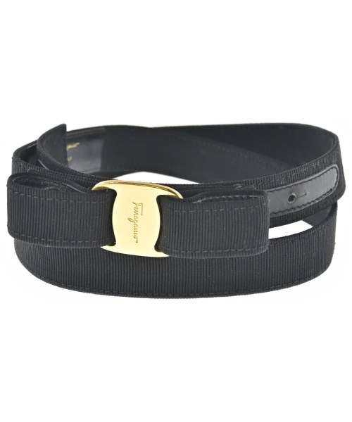Salvatore Ferragamo(サルバトーレフェラガモ)ベルト 黒 サイズ:M/2200641354038