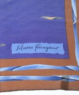 Salvatore Ferragamo（サルバトーレフェラガモ）バンダナ・スカーフ 青 サイズ:- レディース/2200631318293