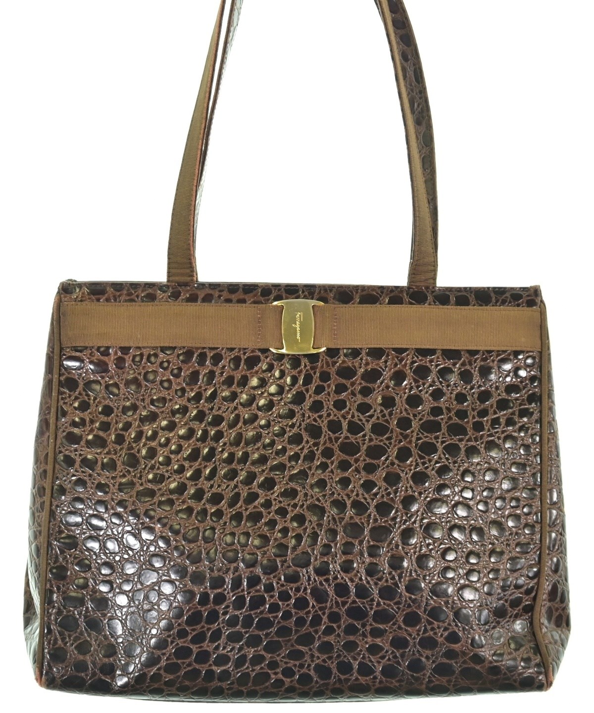 Salvatore Ferragamo（サルバトーレフェラガモ）トートバッグ 茶