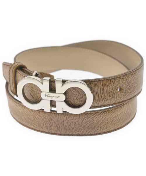 Salvatore Ferragamo(サルバトーレフェラガモ)ベルト ベージュ サイズ:70/2200667819078