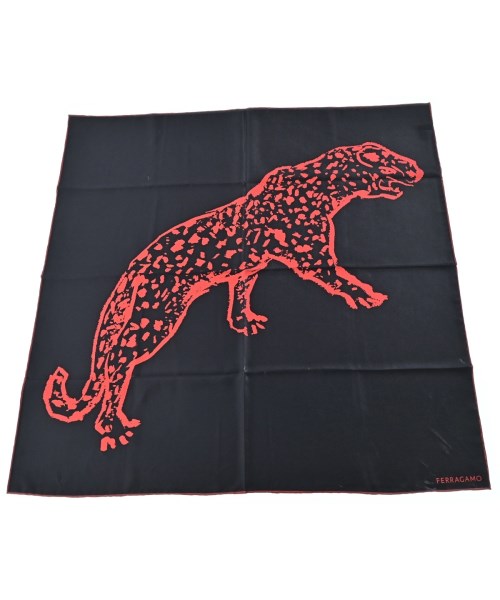 Salvatore Ferragamo(サルバトーレフェラガモ)バンダナ・スカーフ 黒 サイズ:-/2200675203012