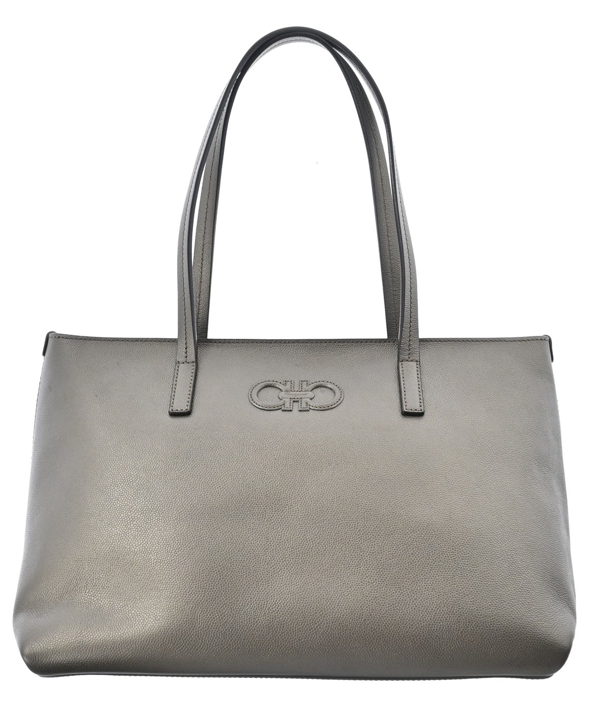 ポ*ト様 Salvatore Ferragamo フェラガモ トートバッグ グレ Salvatore Ferragamo（サルバトーレフェラガモ）トートバッグ グレー