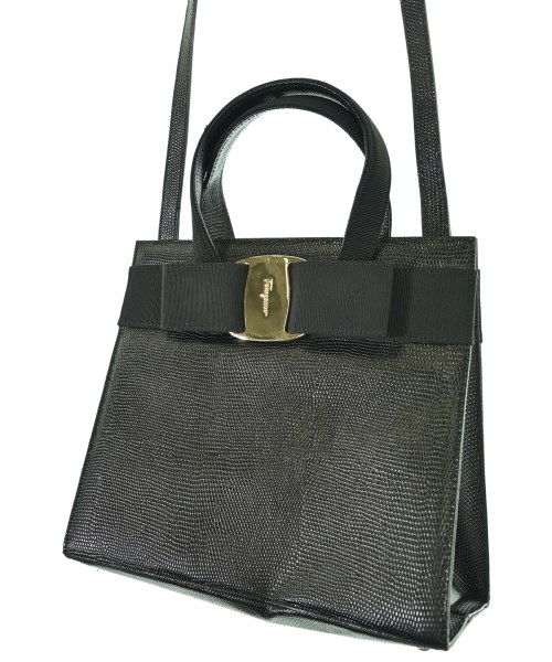 Salvatore Ferragamo（サルバトーレフェラガモ）ハンドバッグ 黒 サイズ:- レディース/2200702126697