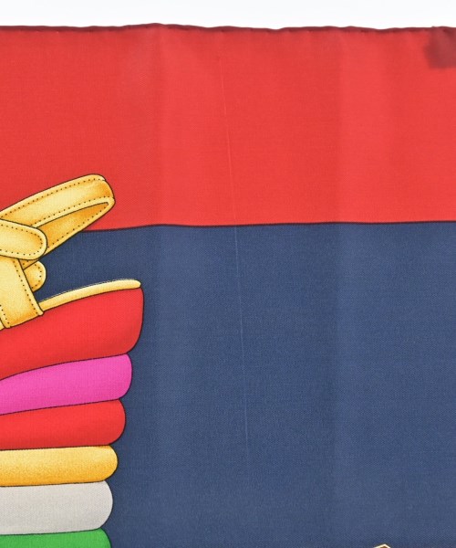 Salvatore Ferragamo（サルバトーレフェラガモ）バンダナ・スカーフ 紺 サイズ:- レディース/2200656862832