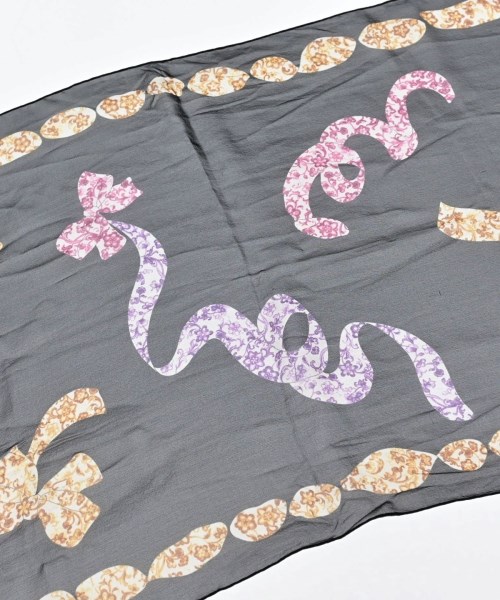 Salvatore Ferragamo（サルバトーレフェラガモ）バンダナ・スカーフ 黒 サイズ:- レディース/2200659554031