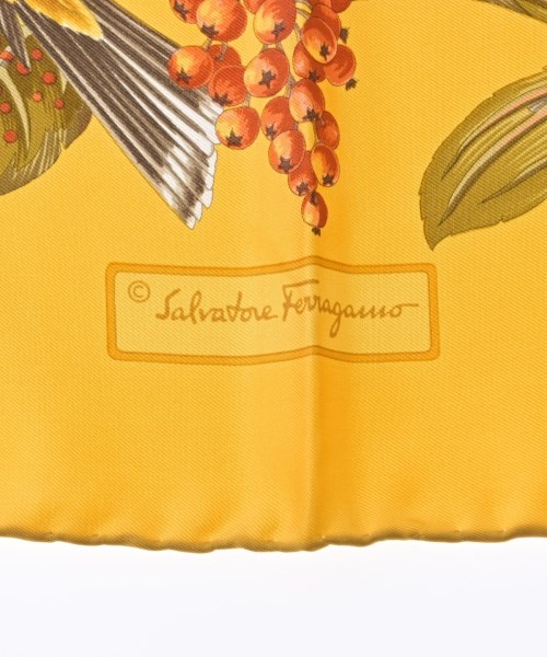 Salvatore Ferragamo（サルバトーレフェラガモ）バンダナ・スカーフ 黄 サイズ:- レディース/2200706237986