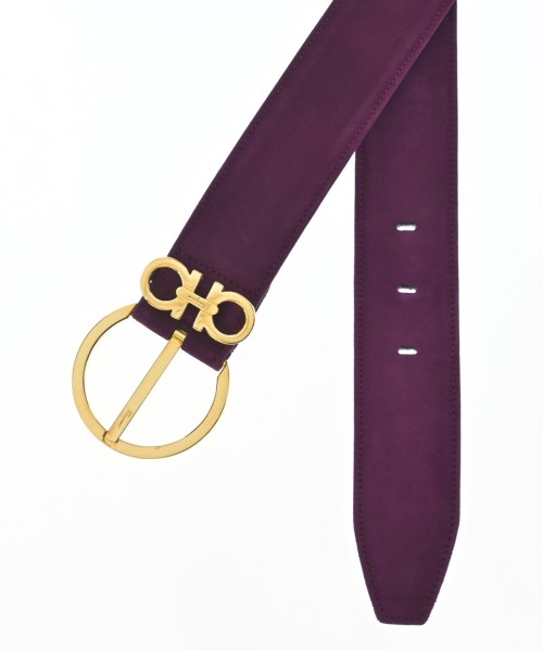 Salvatore Ferragamo（サルバトーレフェラガモ）ベルト 紫 サイズ:80 レディース/2200709604181