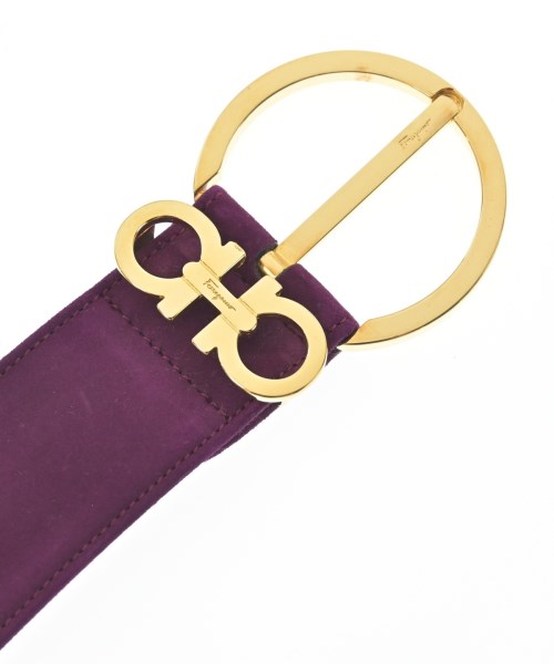 Salvatore Ferragamo（サルバトーレフェラガモ）ベルト 紫 サイズ:80 レディース/2200709604181