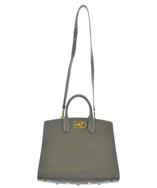 Salvatore Ferragamo（サルバトーレフェラガモ）ハンドバッグ グレー サイズ:- レディース/2200709604426