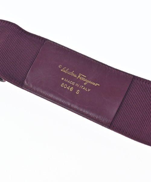 Salvatore Ferragamo（サルバトーレフェラガモ）ベルト 紫 サイズ:S レディース/2200709607021