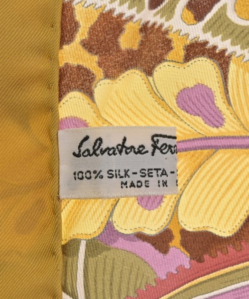 Salvatore Ferragamo（サルバトーレフェラガモ）バンダナ・スカーフ 黄 サイズ:- レディース/2200722179130
