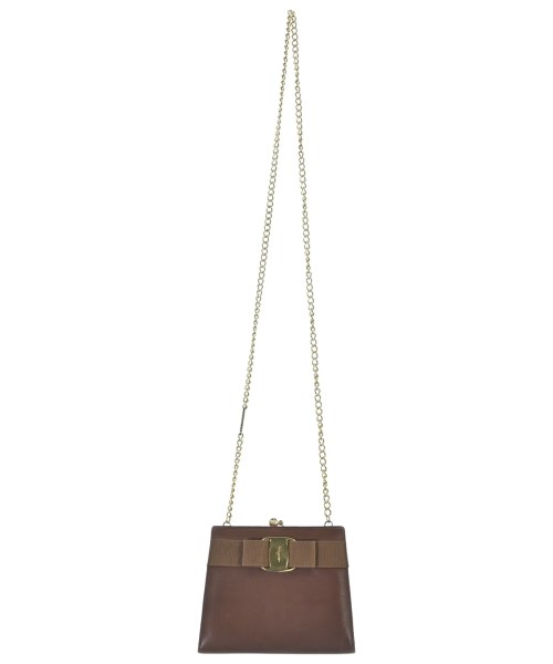Salvatore Ferragamo（サルバトーレフェラガモ）ショルダーバッグ 茶 サイズ:- レディース/2200726855412