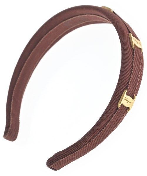Salvatore Ferragamo(サルバトーレフェラガモ)ヘアアクセサリー 茶 サイズ:-/2200684503127