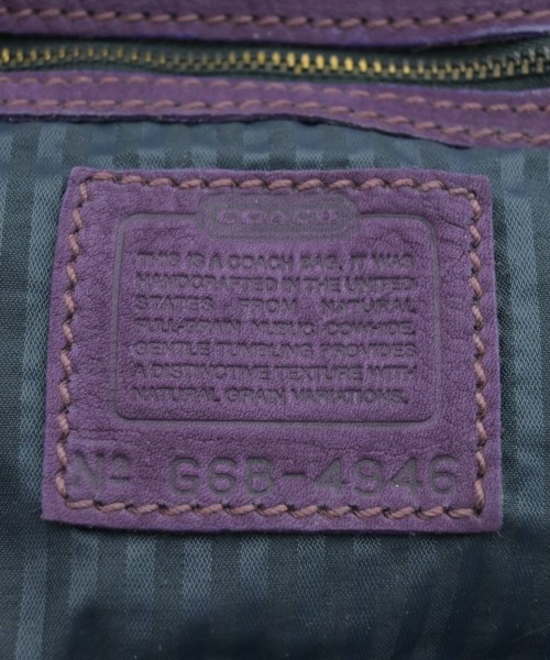 COACH（コーチ）ショルダーバッグ 紫 サイズ:- レディース/2200627239632