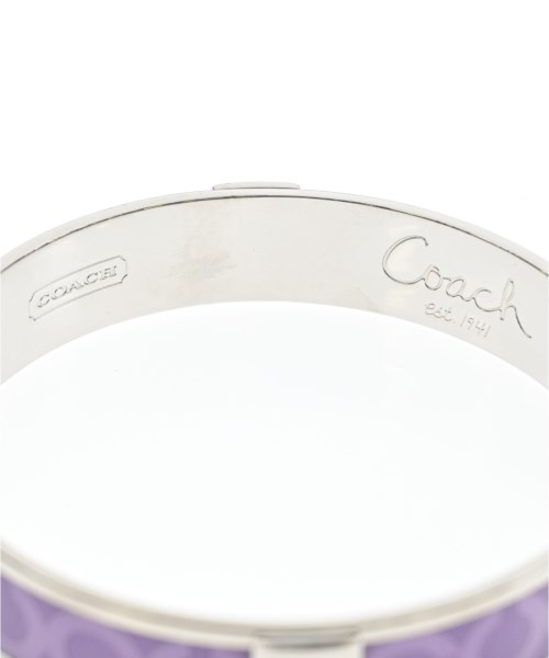 COACH（コーチ）ブレスレット・バングル 紫 サイズ:- レディース/2200606011280