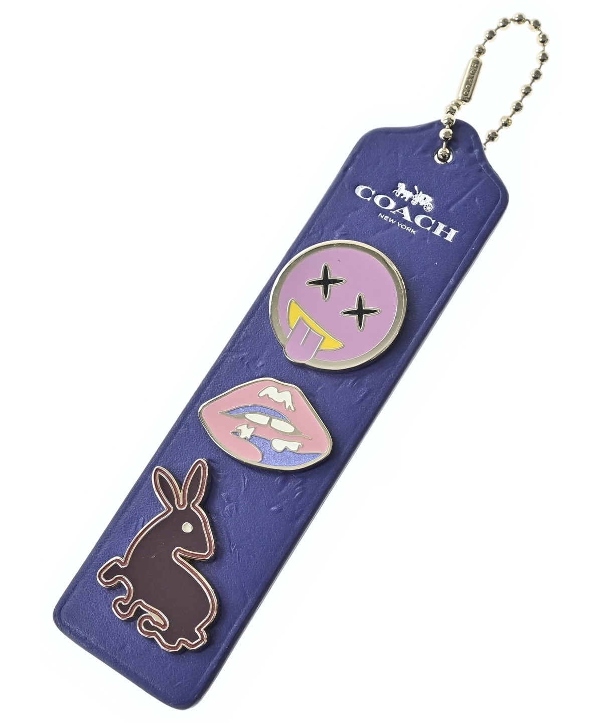 新品・未使用COACHコーチマフラー織パットタグ付き紫パープルユニセックス コーチ COACH マフラー ストール CO100317-604 レディース メンズ