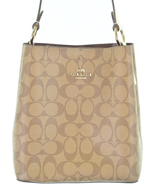⑥COACH ロゴ柄 ハンドバッグ ベージュ COACH（コーチ）ハンドバッグ ベージュ サイズ:- レディース