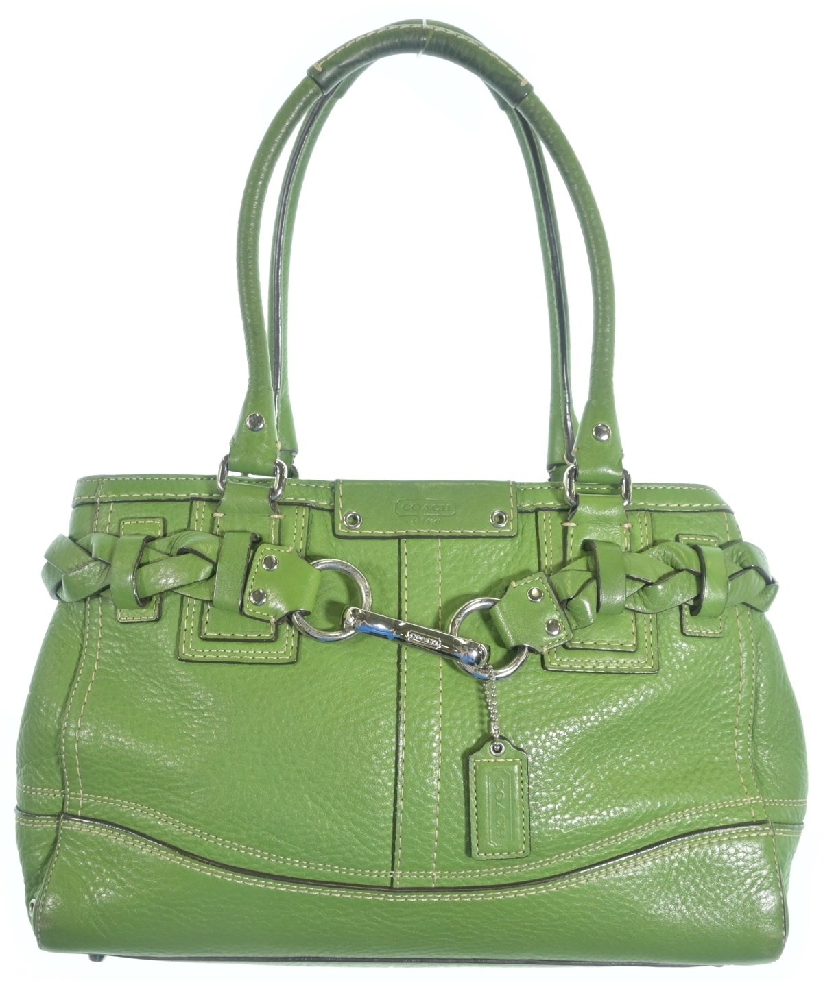 【貴重】COACH コーチ レザー ハンドバッグ グリーン レディース COACH（コーチ）ハンドバッグ 緑 サイズ:- レディース/2200716267416