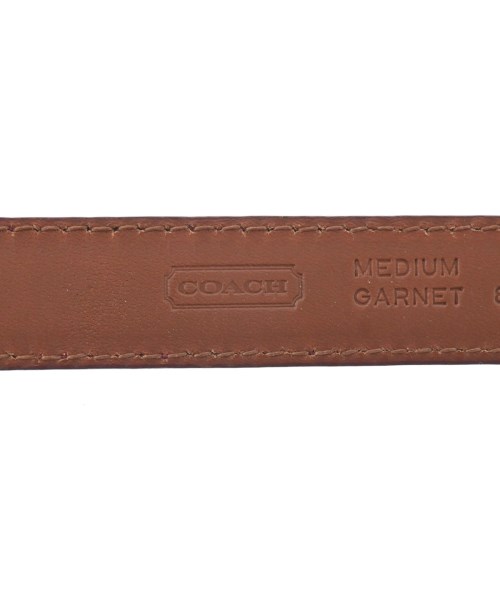 COACH（コーチ）ベルト 赤 サイズ:- レディース/2200635431240