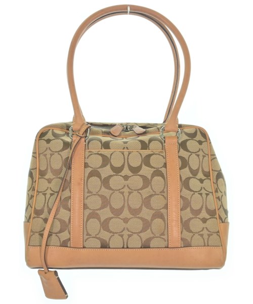 ⑥COACH ロゴ柄 ハンドバッグ ベージュ COACH（コーチ）ハンドバッグ ベージュ サイズ:- レディース