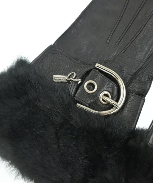 COACH（コーチ）手袋 黒 サイズ:6.5 レディース/2200699861205