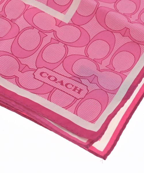 COACH（コーチ）バンダナ・スカーフ ピンク サイズ:- レディース/2200702347085