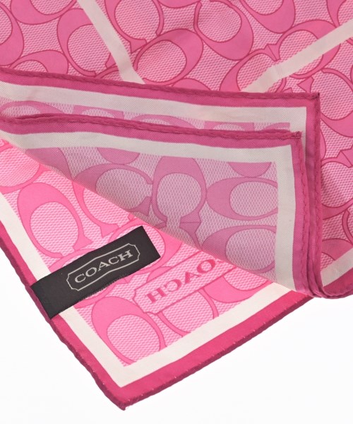 COACH（コーチ）バンダナ・スカーフ ピンク サイズ:- レディース/2200702347085
