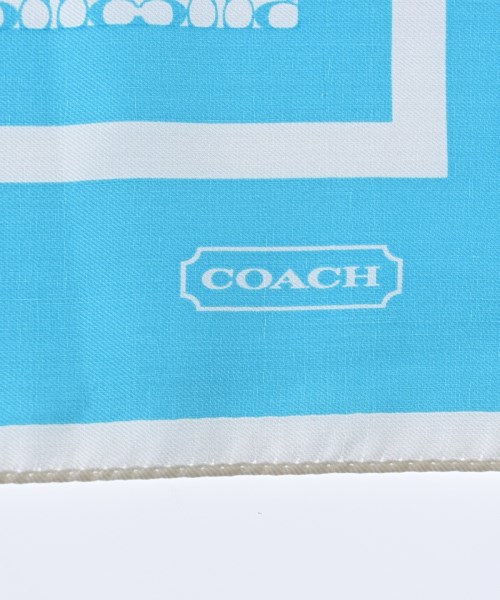 COACH（コーチ）バンダナ・スカーフ 青 サイズ:- レディース/2200703993052
